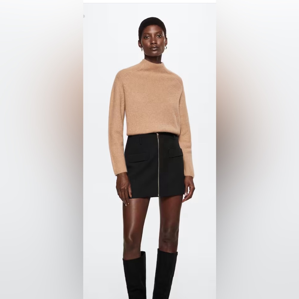 Mango zip miniskirt